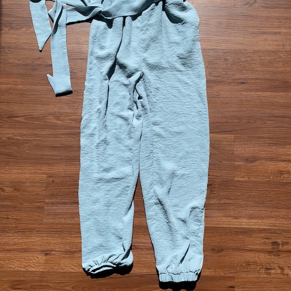 Robin’s Egg Blue Jumpsuit with POCKETS - Picture 2 of 3